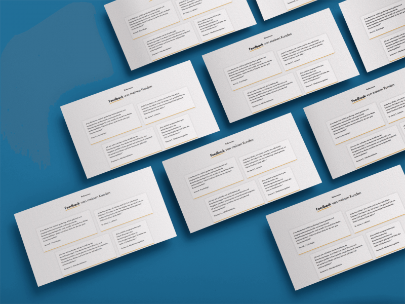 Kundenstimmen auf Website